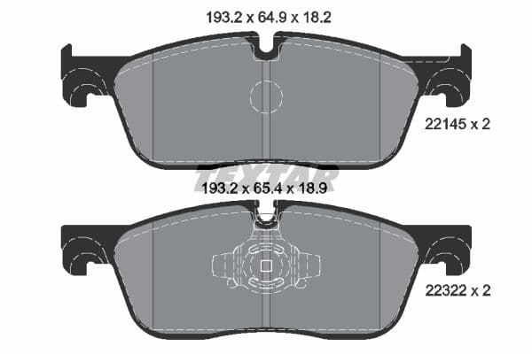 set placute frana,frana disc TEXTAR Q+ 2214501