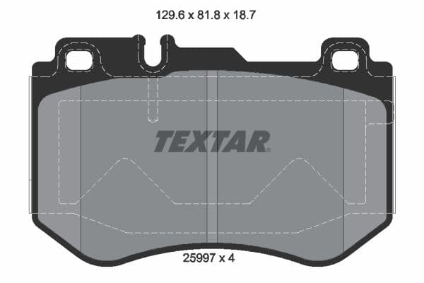 set placute frana,frana disc TEXTAR 2599701