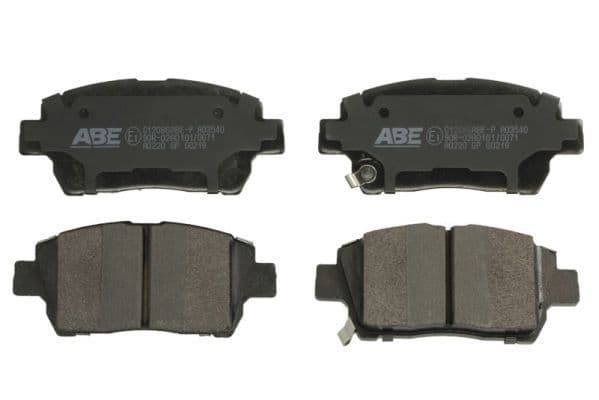 set placute frana,frana disc ABE C12086ABE-P