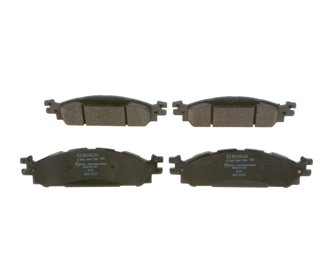 set placute frana,frana disc BOSCH 0 986 494 758