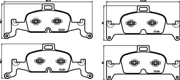 set placute frana,frana disc BREMBO PRIME LINE P 85 164