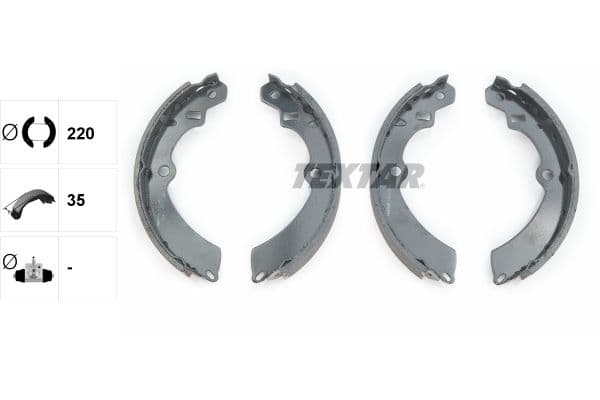Set saboti frana TEXTAR 91042800