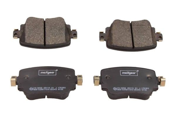 set placute frana,frana disc MAXGEAR 19-3058