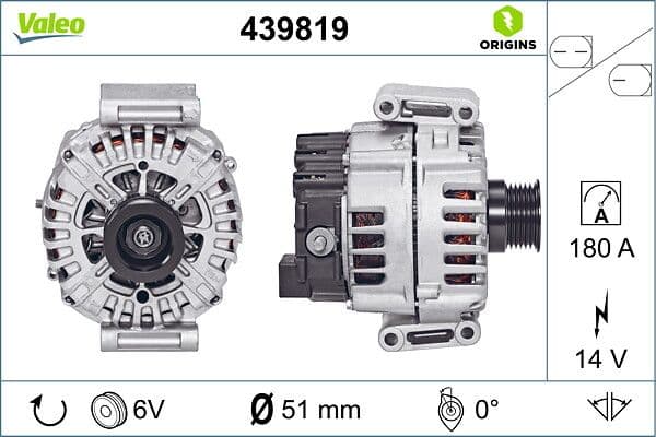 Generator / Alternator VALEO 439819