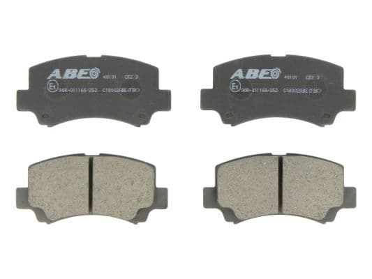 set placute frana,frana disc ABE C18002ABE