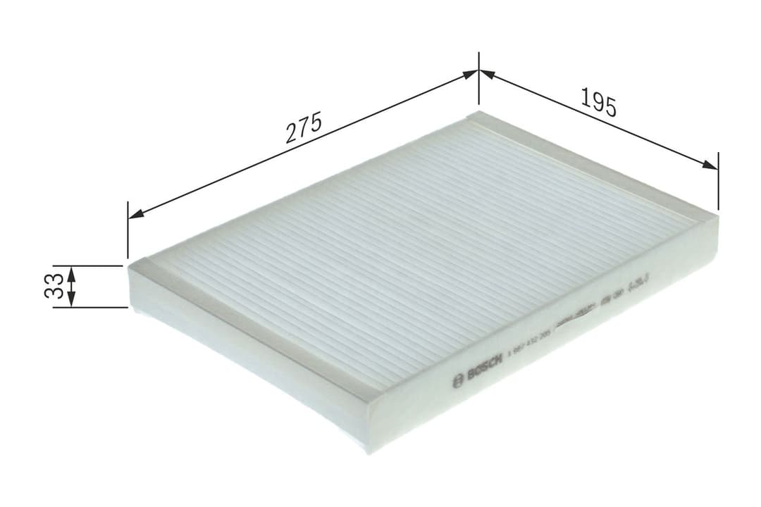 Filtru, aer habitaclu BOSCH 1 987 432 205