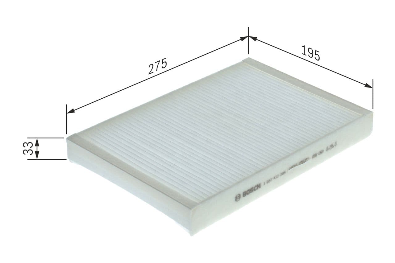 Filtru, aer habitaclu BOSCH 1 987 432 205