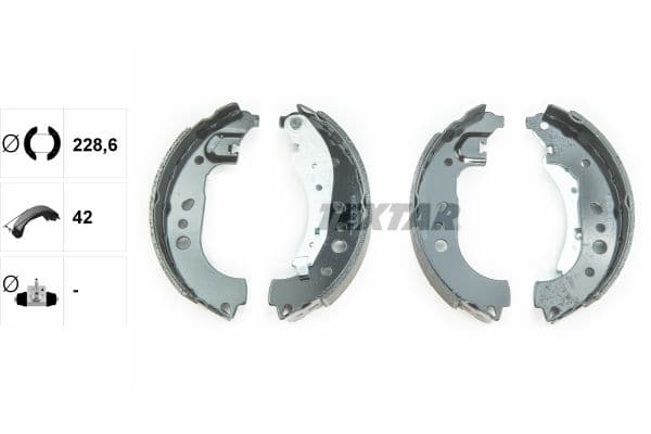 Set saboti frana TEXTAR 91081700