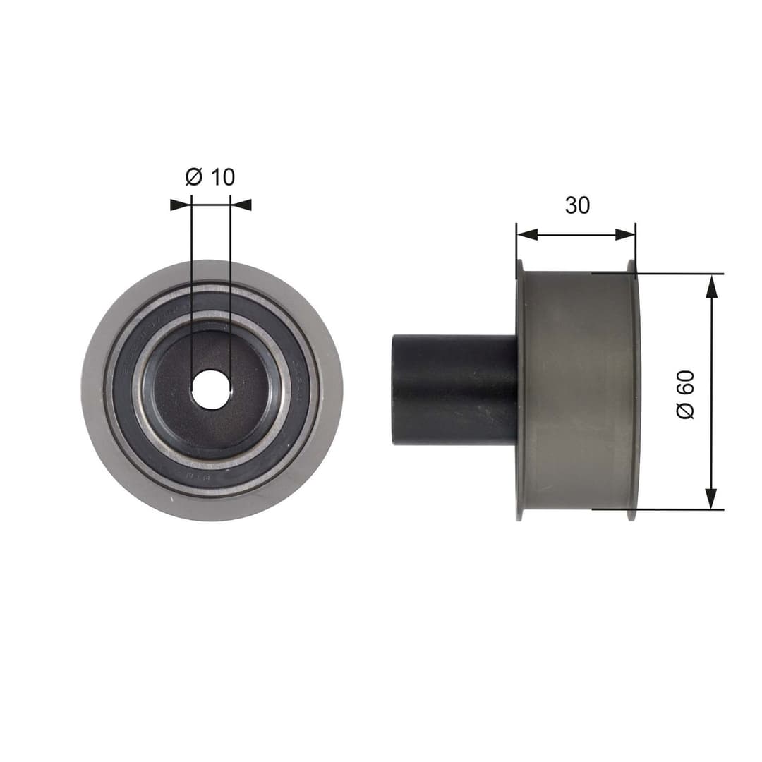 Rola ghidare/conducere, curea distributie GATES PowerGrip™ T42136