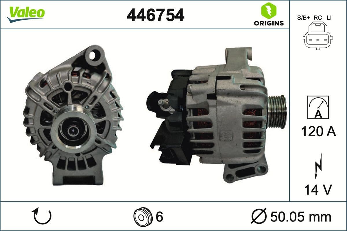 Generator / Alternator VALEO 446754