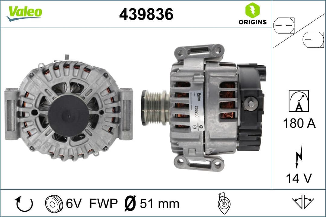Generator / Alternator VALEO 439836