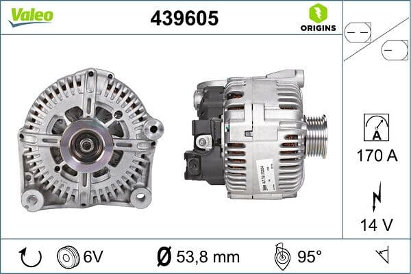 Generator / Alternator VALEO 439605