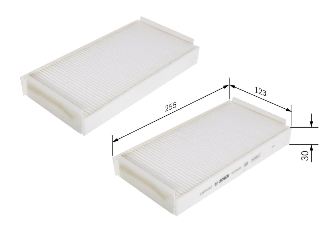 Filtru, aer habitaclu BOSCH 1 987 432 020