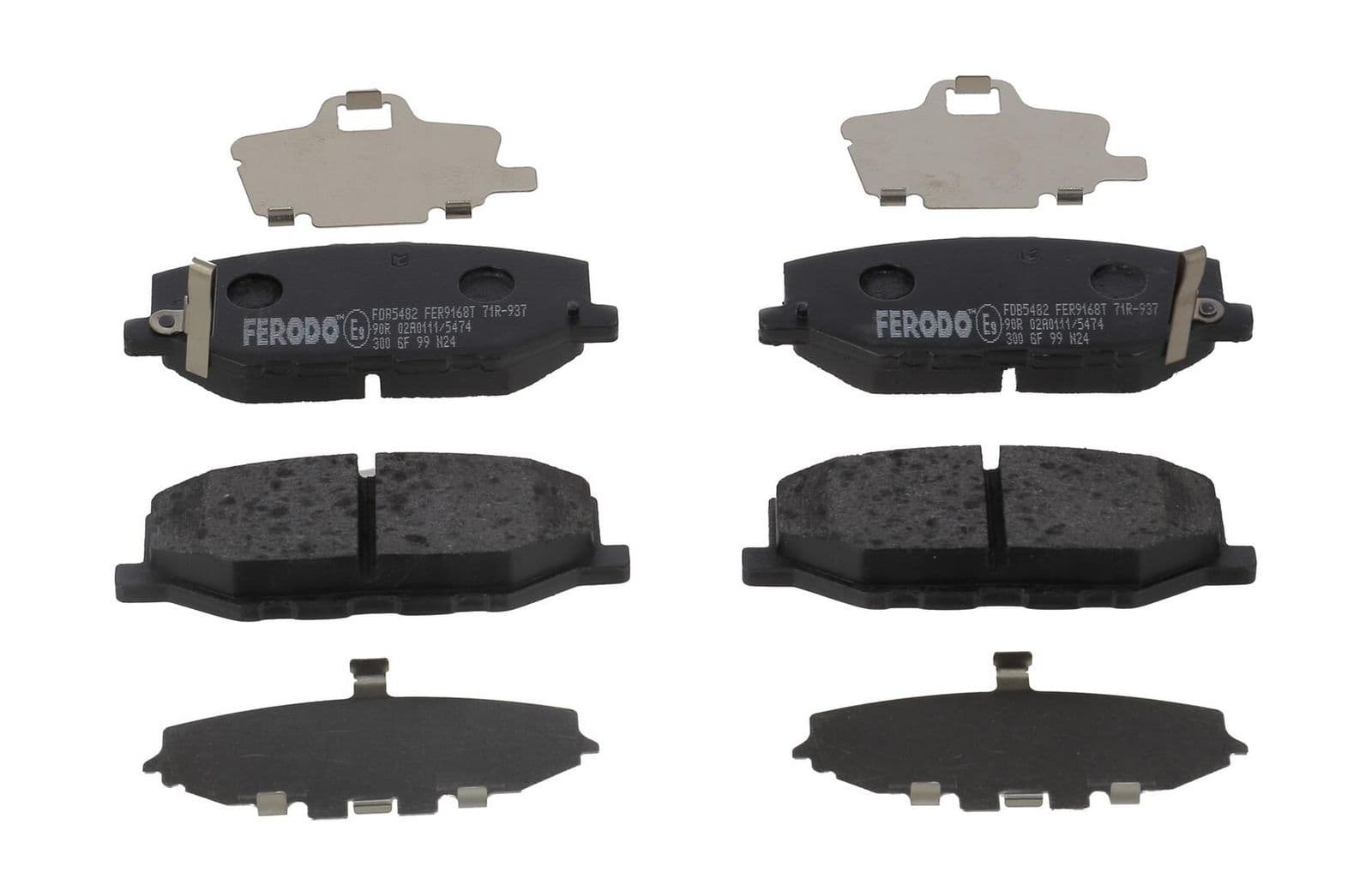set placute frana,frana disc FERODO PREMIER ECO FRICTION FDB5482