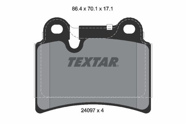 set placute frana,frana disc TEXTAR 2409701