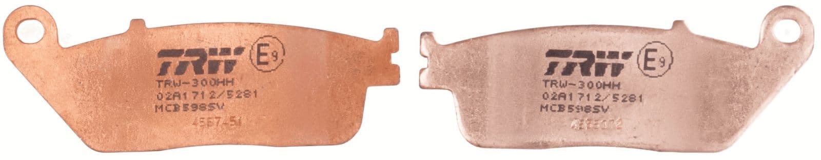 set placute frana,frana disc TRW MCB598SV