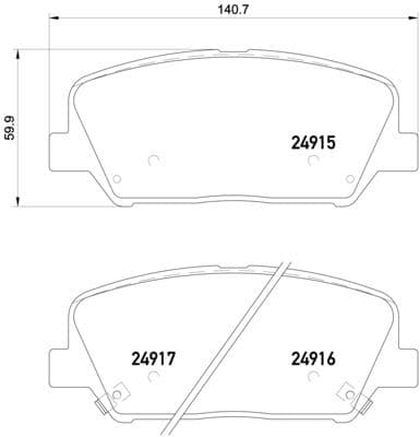 set placute frana,frana disc BREMBO PRIME LINE P 30 065