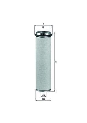 Filtru aer secundar MAHLE LXS 37/1