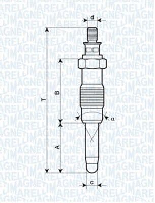Bujie incandescenta MAGNETI MARELLI 062900010304