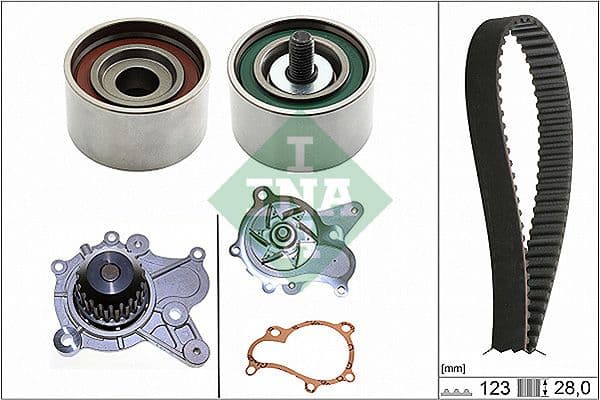Set pompa apa + curea dintata Schaeffler INA 530 0502 30