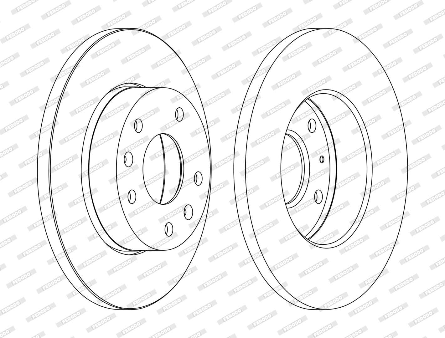 Disc frana FERODO DDF1100C