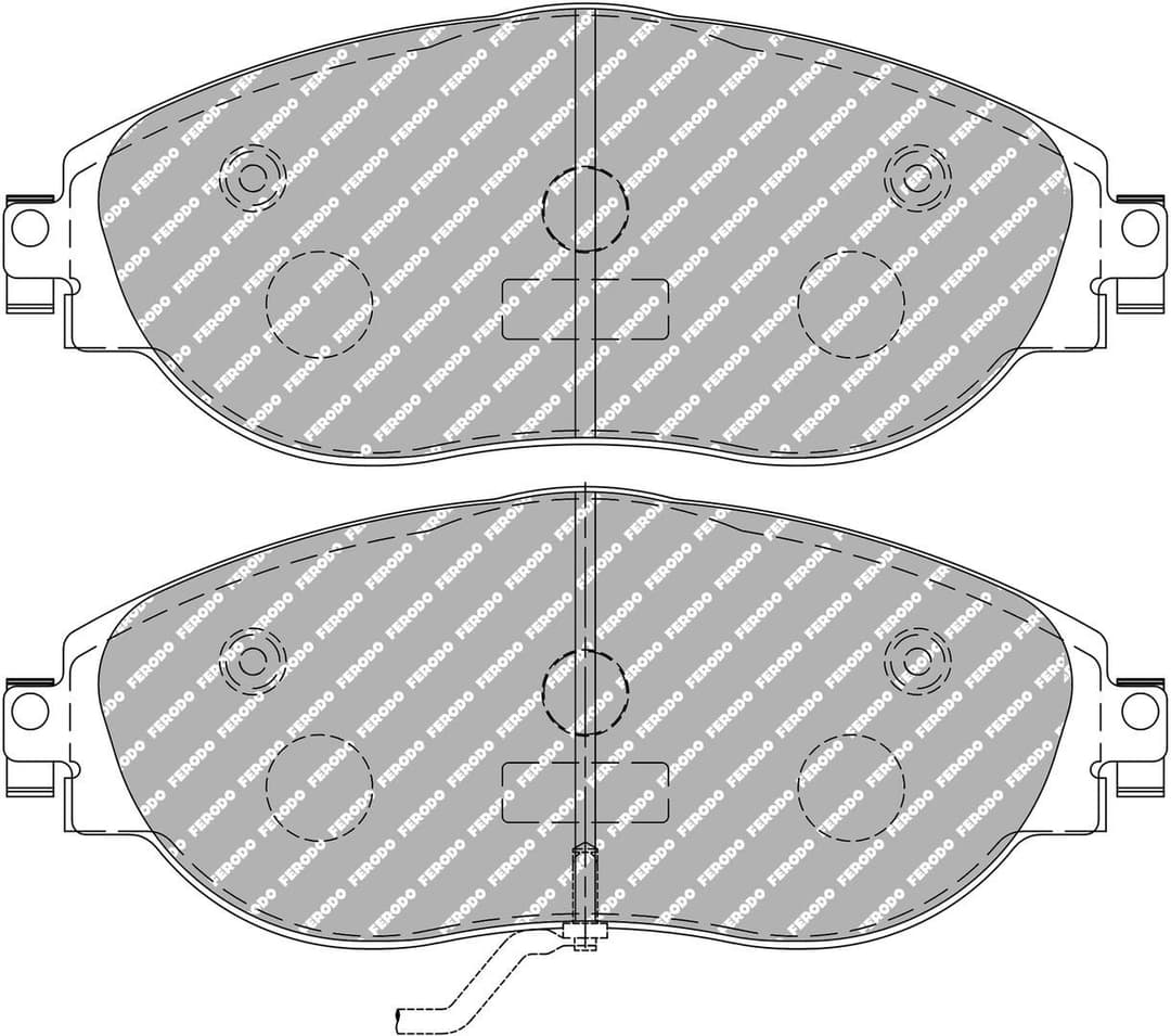 set placute frana,frana disc FERODO FDS4425