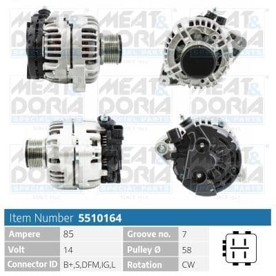 Generator / Alternator MEAT & DORIA 5510164