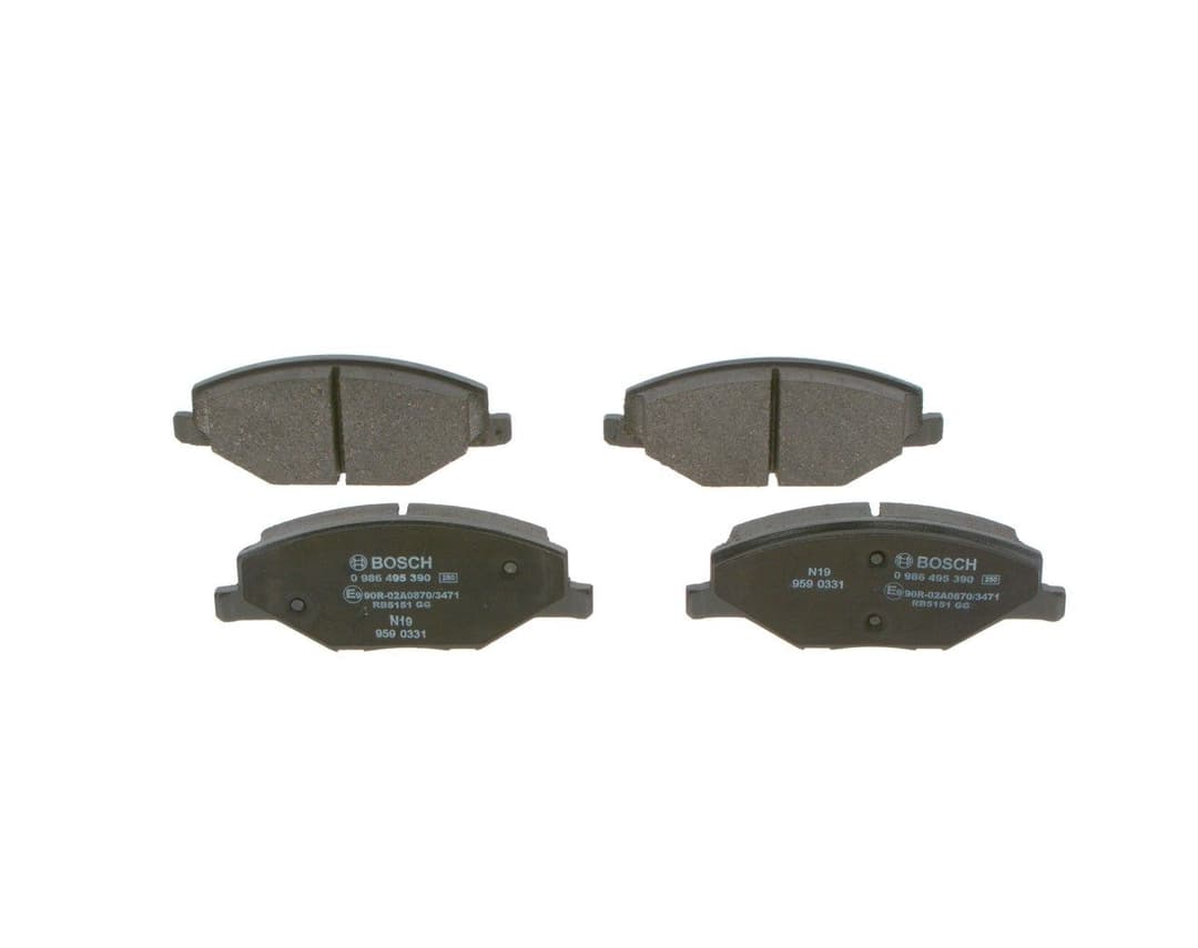 set placute frana,frana disc BOSCH 0 986 495 390