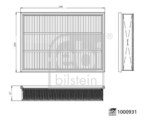 Filtru aer FEBI BILSTEIN 1000931