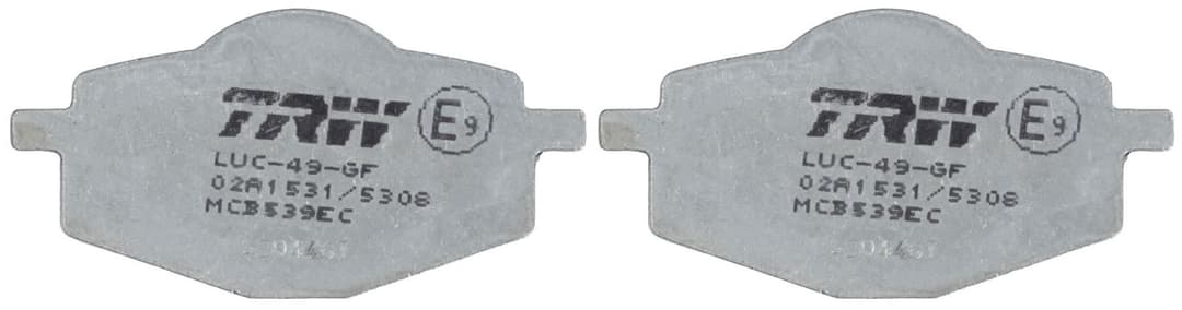 set placute frana,frana disc TRW MCB539EC