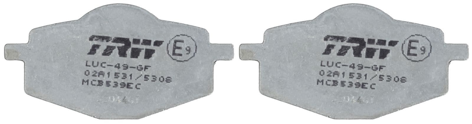 set placute frana,frana disc TRW MCB539EC