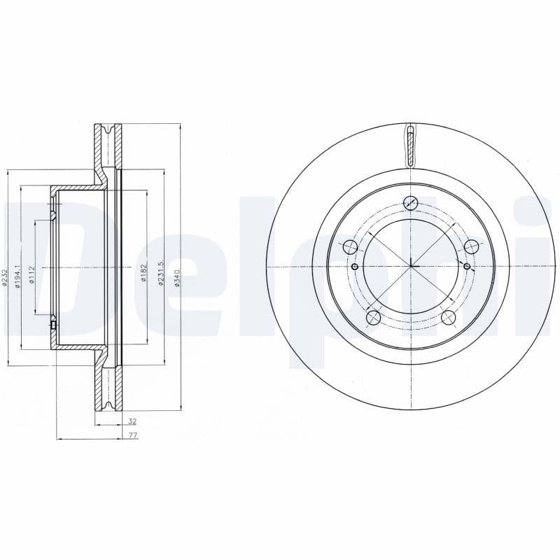 Disc frana DELPHI BG9067