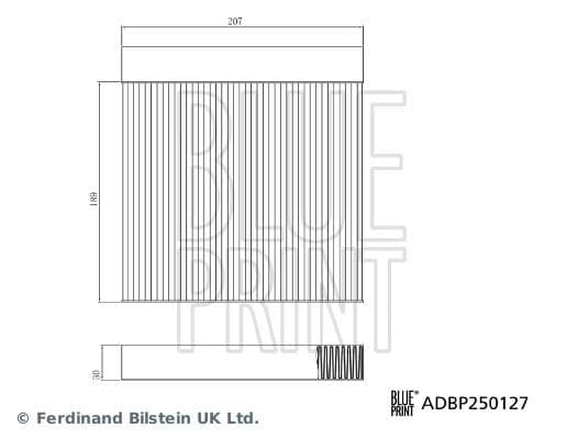 Filtru, aer habitaclu BLUE PRINT ADBP250127
