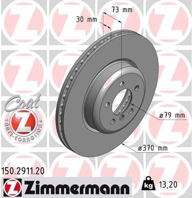 Disc frana ZIMMERMANN COAT Z 150.2911.20