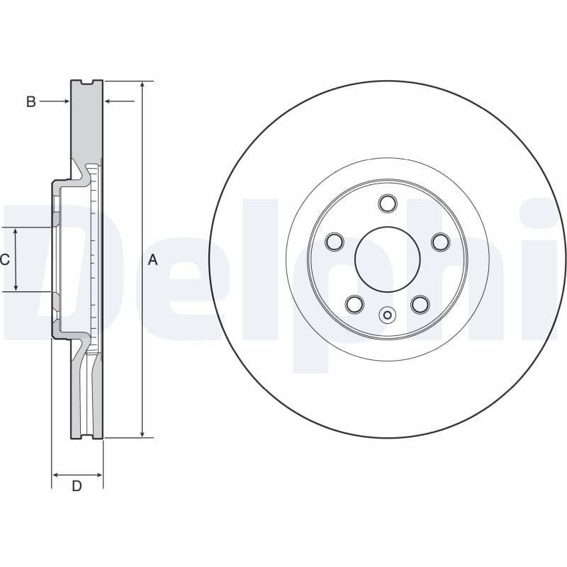 Disc frana DELPHI BG9231C