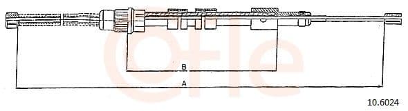Cablu, frana de parcare COFLE 10.6024
