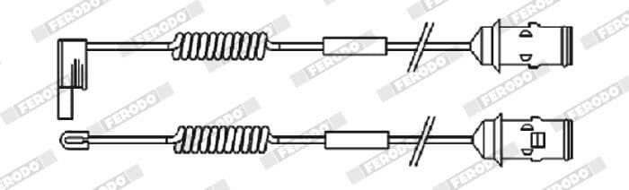 senzor de avertizare,uzura placute de frana FERODO FAI110