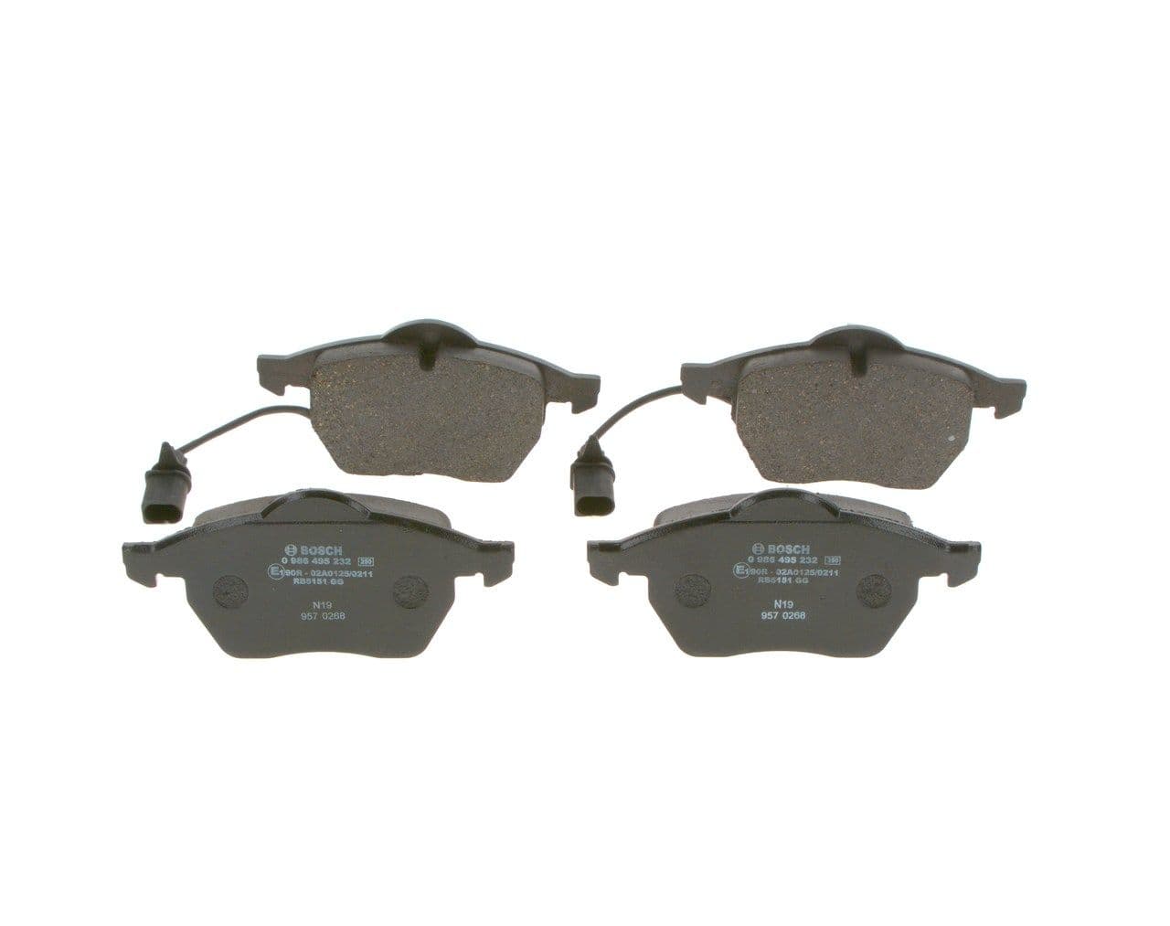 set placute frana,frana disc BOSCH 0 986 495 232