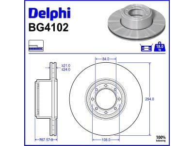 Disc frana DELPHI BG4102