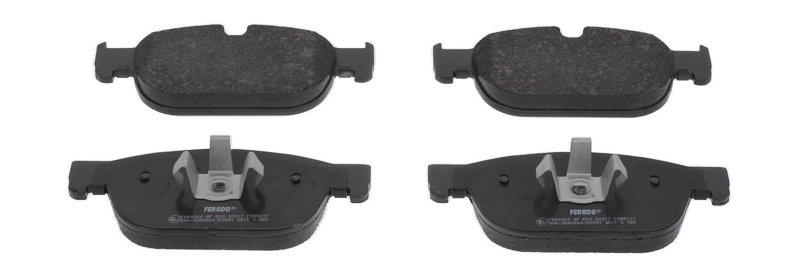 set placute frana,frana disc FERODO PREMIER ECO FRICTION FDB5117