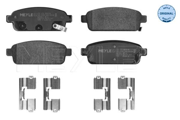 set placute frana,frana disc MEYLE -ORIGINAL: True to OE. 025 250 9616/W