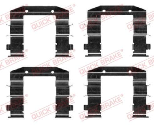 Set accesorii, placute frana QUICK BRAKE 109-0037