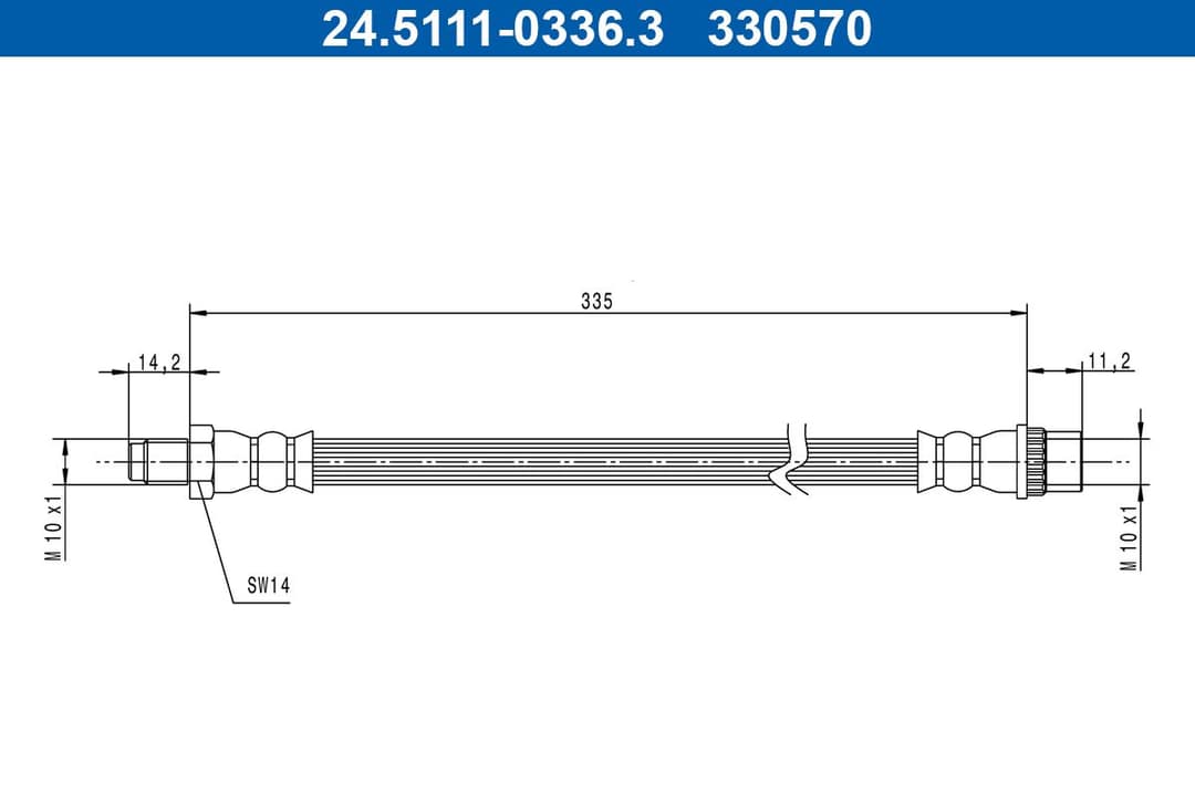 Furtun frana ATE 24.5111-0336.3