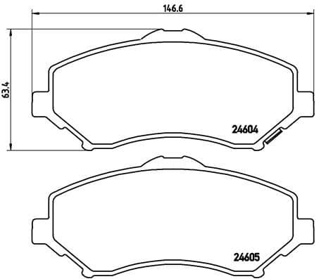 set placute frana,frana disc BREMBO PRIME LINE P 11 025