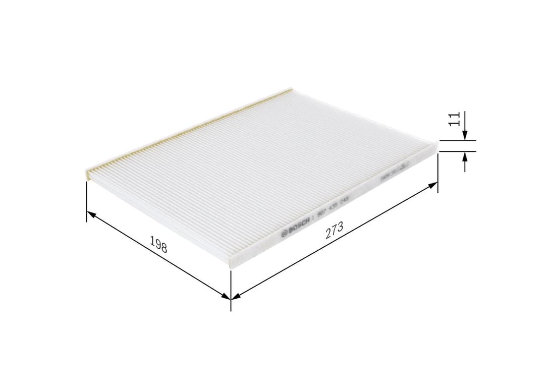 Filtru, aer habitaclu BOSCH 1 987 435 049