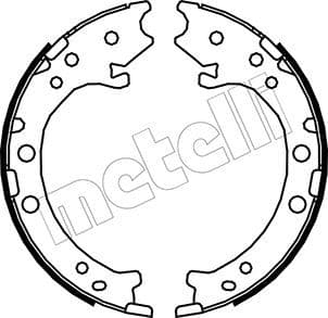 Set saboti frana, frana de mana METELLI 53-0162