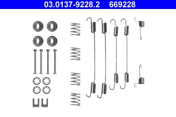 Set accesorii, sabot de frana ATE 03.0137-9228.2
