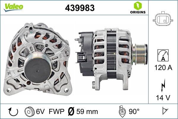 Generator / Alternator VALEO 439983