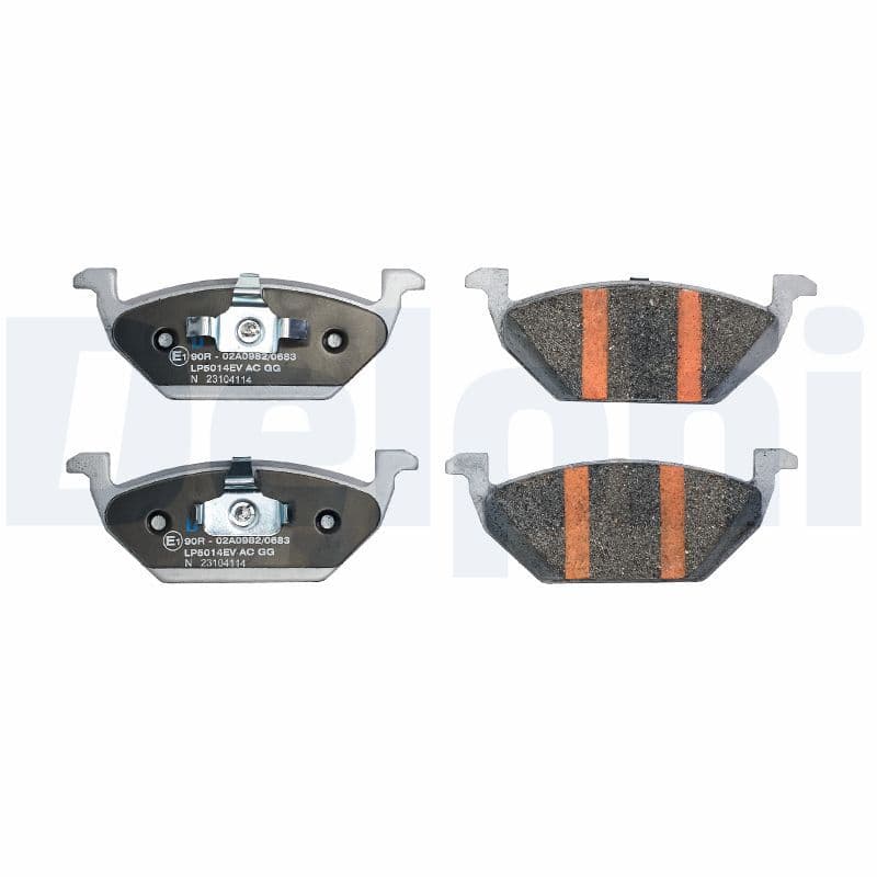 set placute frana,frana disc DELPHI LP5014EV