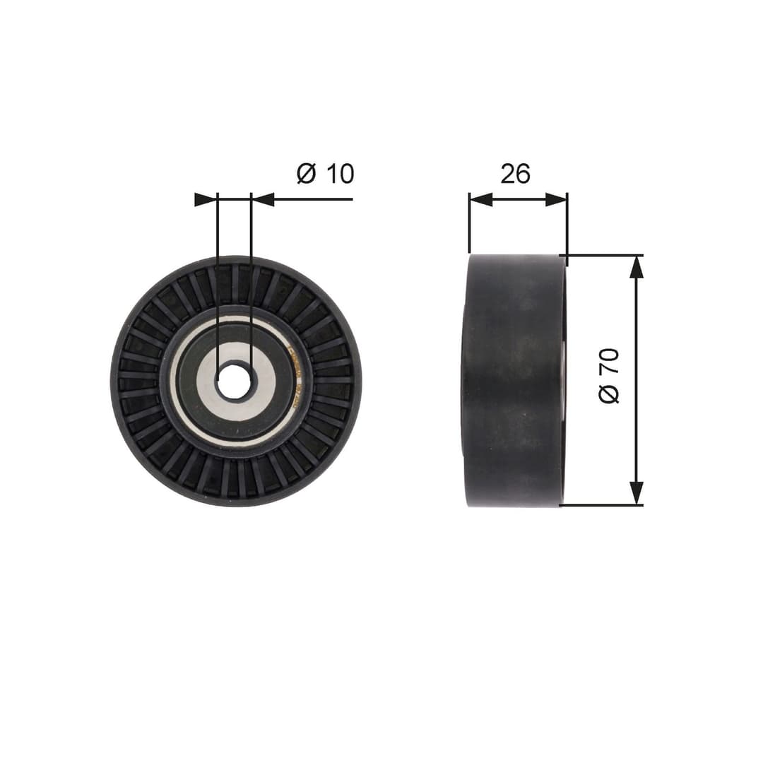 Rola ghidare/conducere, curea transmisie GATES DriveAlign™ T36393